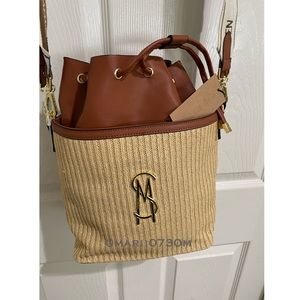 Steve Madden purse cog/multi bmayor crossbody DT618165 double straps removable